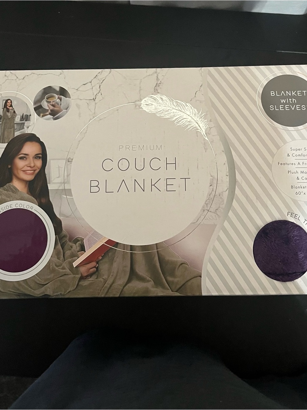 Premium Couch Blanket - Plum Purple